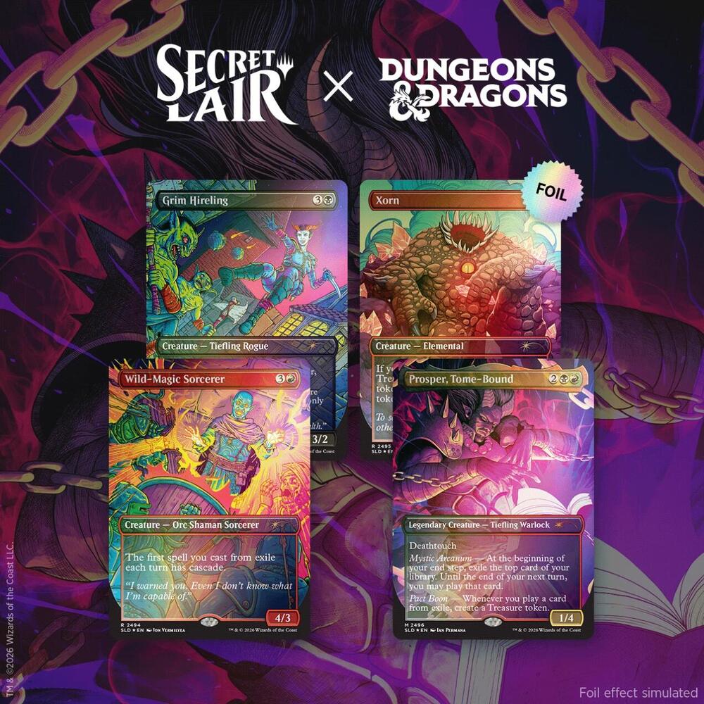 Secret Lair Drop: Secret Lair x Dungeons & Dragons: Shadows Over Baldur’s Gate - Traditional Foil Edition
