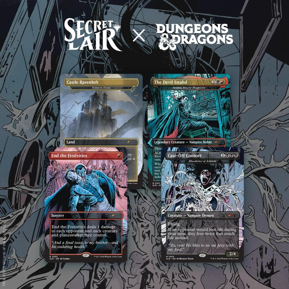 Secret Lair Drop: Secret Lair x Dungeons & Dragons: Strahd’s Descent - Non-Foil Edition