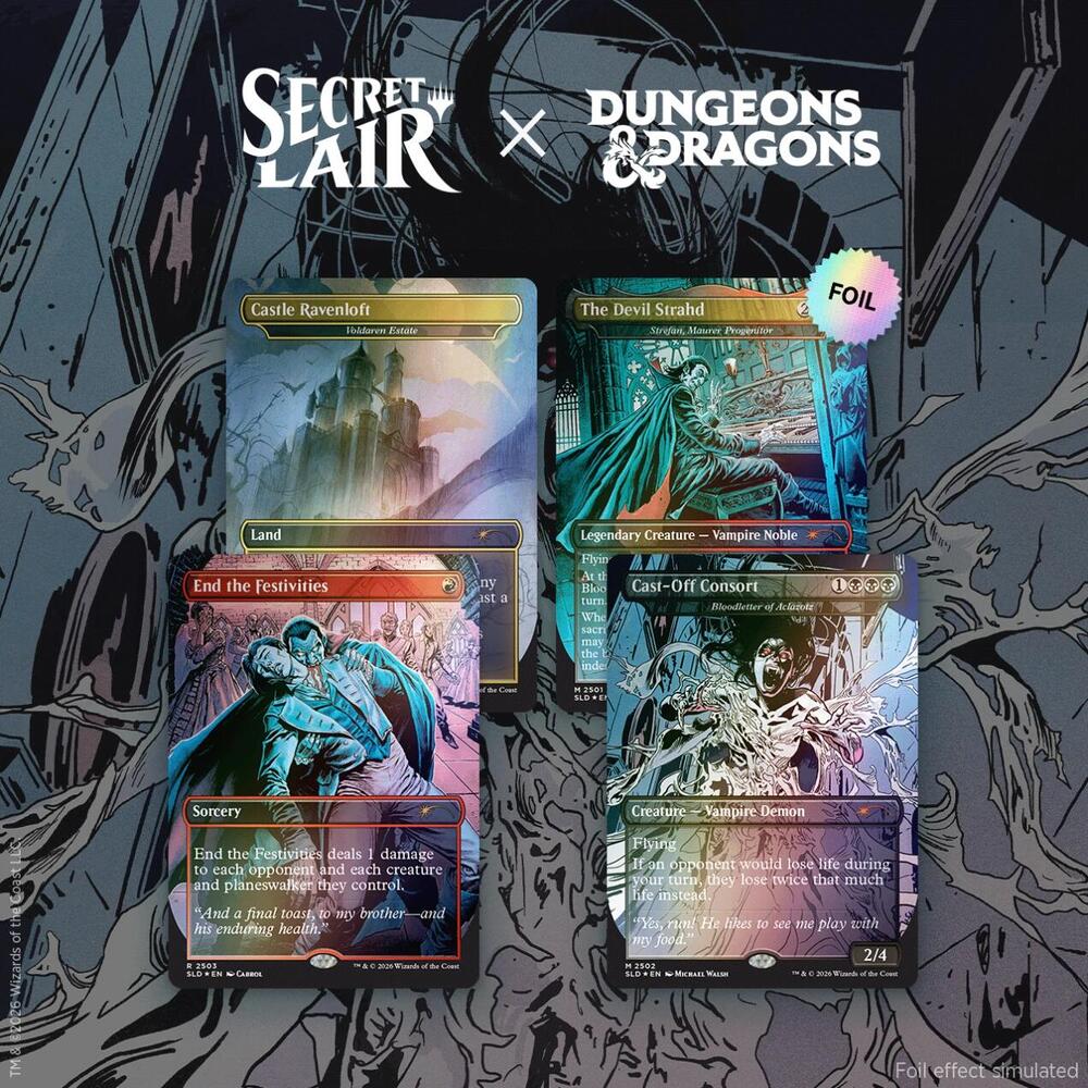 Secret Lair Drop: Secret Lair x Dungeons & Dragons: Strahd’s Descent - Foil Edition
