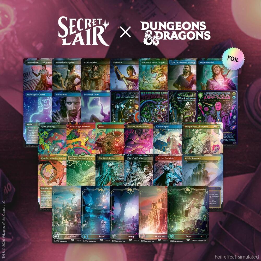 Secret Lair Drop: Roll for Initiative Superdrop: The Chromatic Dragon’s Hoard Foil Bundle