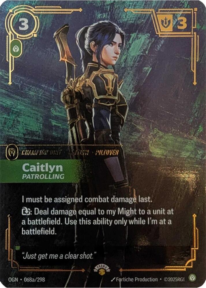 Caitlyn - Patrolling