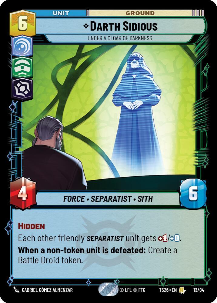 Darth Sidious - Under a Cloak of Darkness