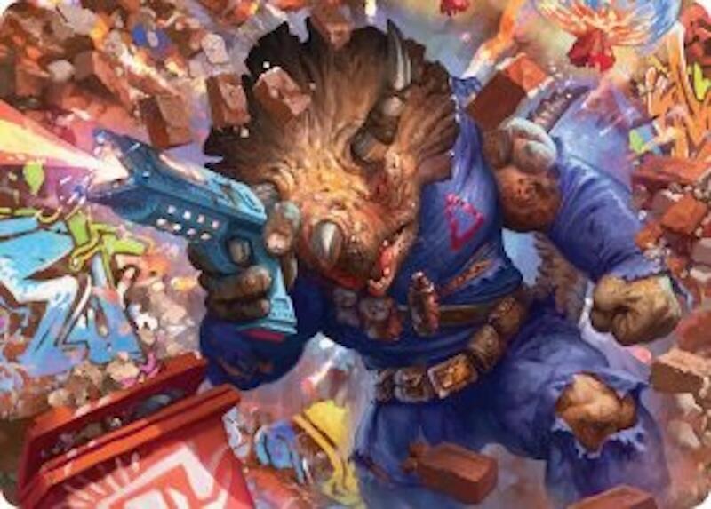 Zog, Triceraton Castaway Art Card