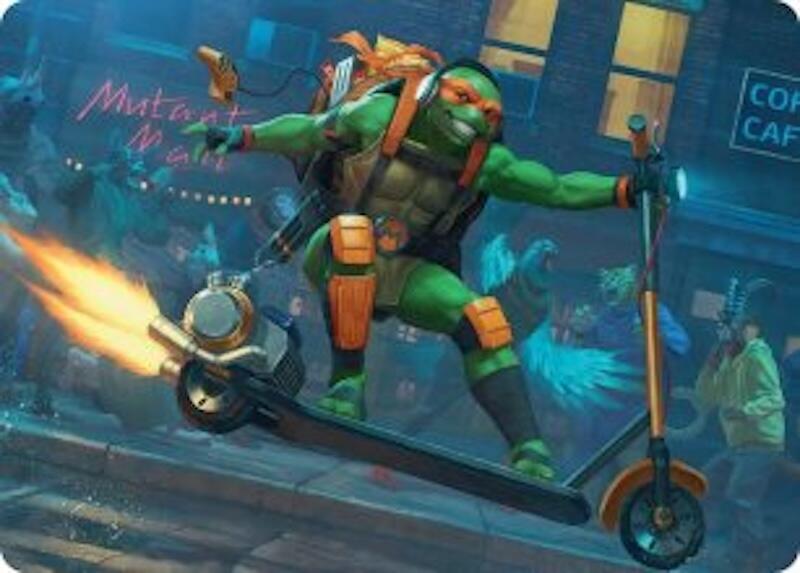 Michelangelo, On the Scene Art Card
