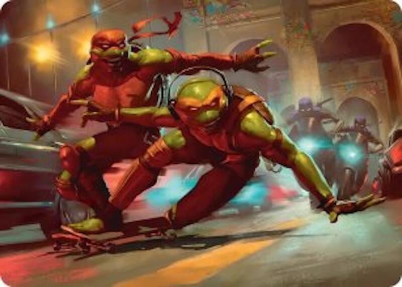 Raph & Mikey, Troublemakers Art Card