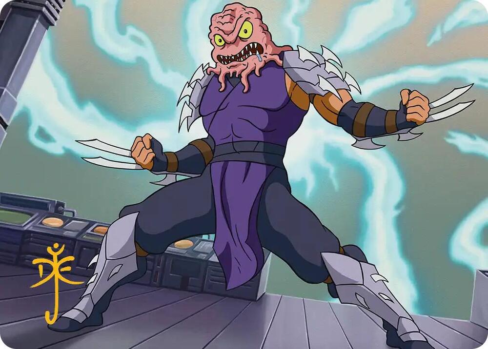 Krang & Shredder Art Card (Gold-Stamped Signature)