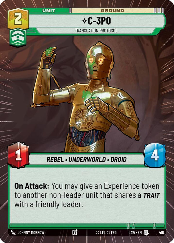 C-3PO - Translation Protocol (Hyperspace) - Star Wars Unlimited