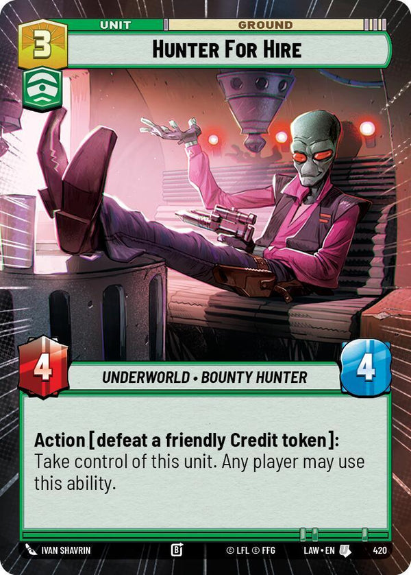 Hunter for Hire (Hyperspace) - Star Wars Unlimited