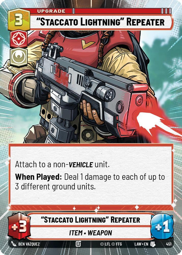 "Staccato Lightning" Repeater (Hyperspace) - Star Wars Unlimited