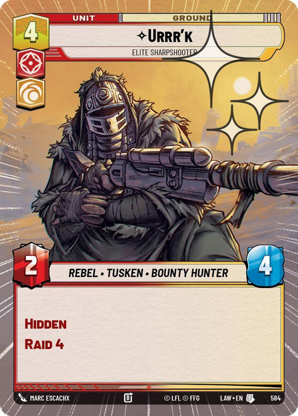 Urrr'k - Elite Sharpshooter (Hyperspace Foil) (LAW 584) - Star Wars Unlimited