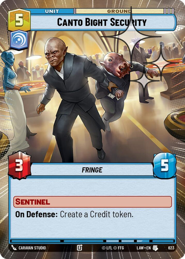 Canto Bight Security (Hyperspace Foil) - Star Wars Unlimited