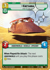 Khetanna - Upon the Dune Sea (Hyperspace Foil) (LAW 660) - Star Wars Unlimited