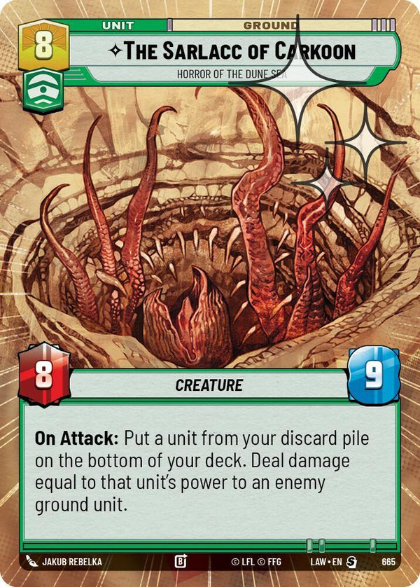 The Sarlacc of Carkoon - Horror of the Dune Sea (Hyperspace Foil) (LAW 665) - Star Wars Unlimited