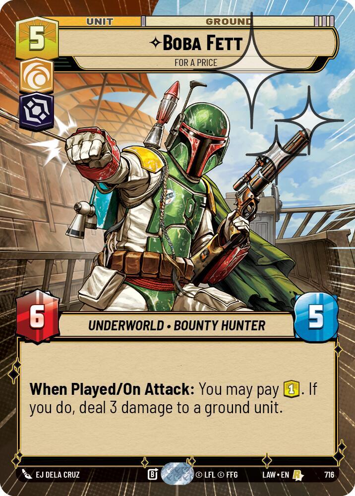 Boba Fett - For a Price (Hyperspace Foil)