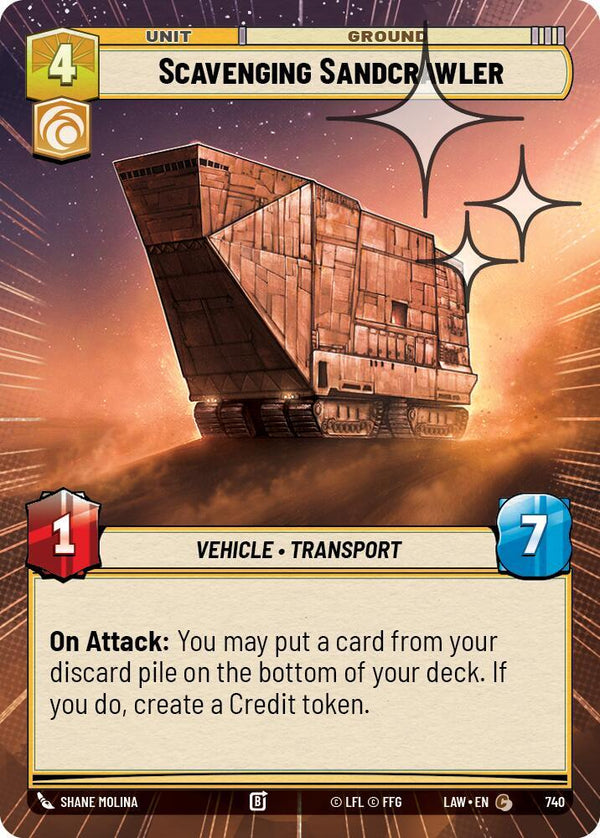 Scavenging Sandcrawler (Hyperspace Foil) - Star Wars Unlimited