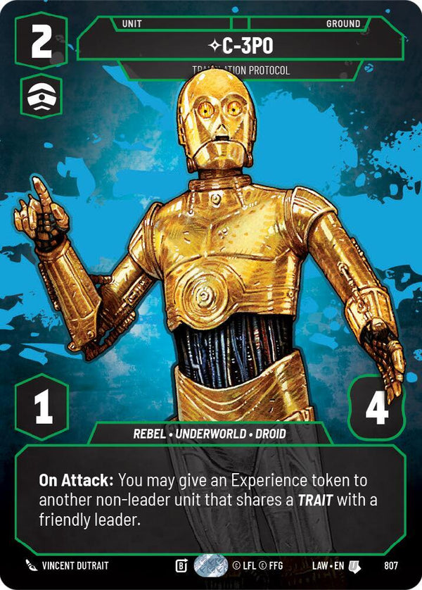 C-3PO - Translation Protocol (Prestige) - Star Wars Unlimited