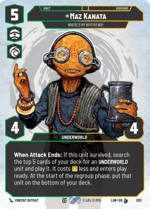 Maz Kanata - Where's My Boyfriend? (Prestige) - Star Wars Unlimited