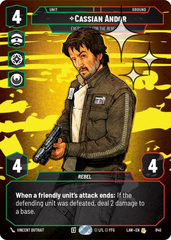 Cassian Andor - Everything for the Rebellion (Prestige Foil) - Star Wars Unlimited