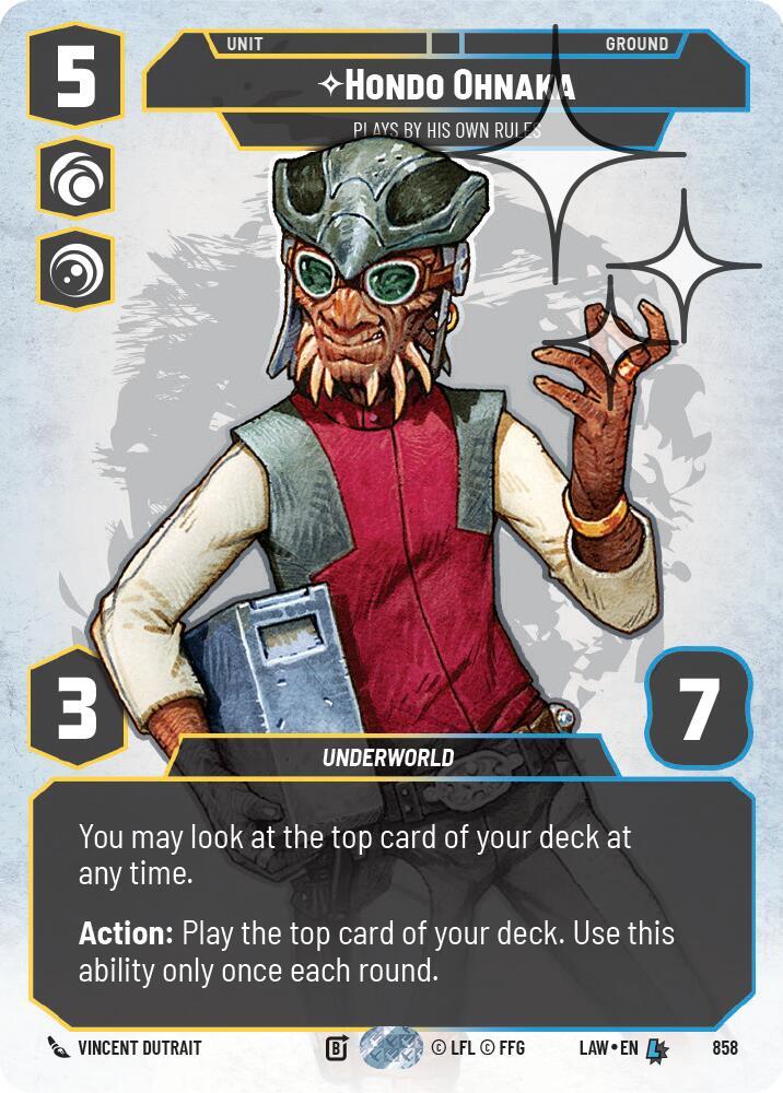 Hondo Ohnaka - Plays By His Own Rules (Prestige Foil)