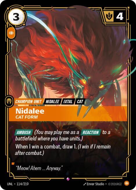 Nidalee - Cat Form - Riftbound: League of Legends TCG