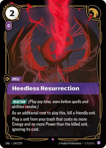 Heedless Resurrection - Riftbound: League of Legends TCG