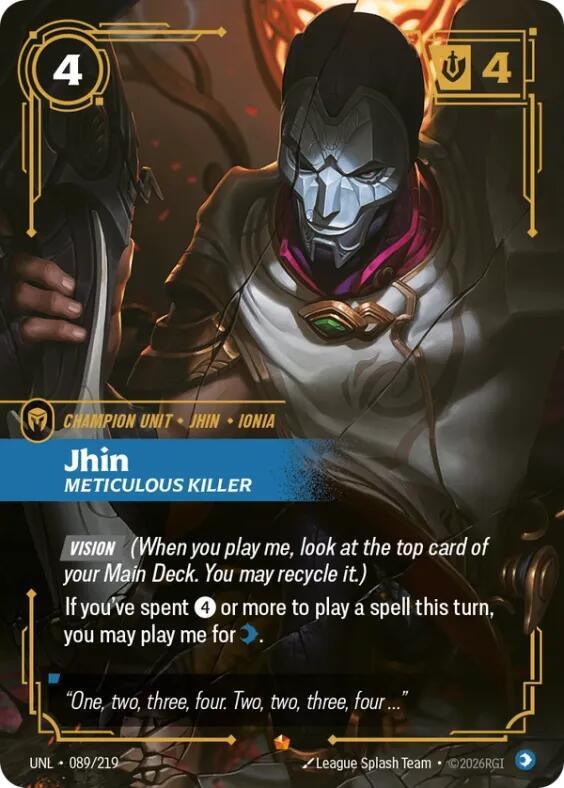 Jhin - Meticulous Killer - Riftbound: League of Legends TCG