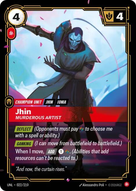 Jhin - Murderous Artist - Riftbound: League of Legends TCG