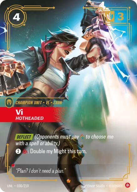 Vi - Hotheaded - Riftbound: League of Legends TCG