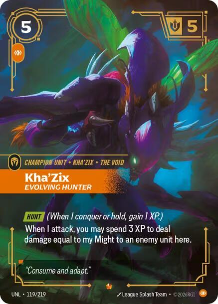 Kha'Zix - Evolving Hunter - Riftbound: League of Legends TCG