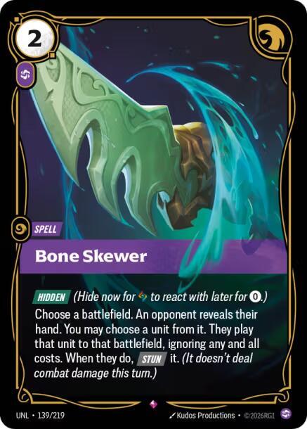 Bone Skewer - Riftbound: League of Legends TCG