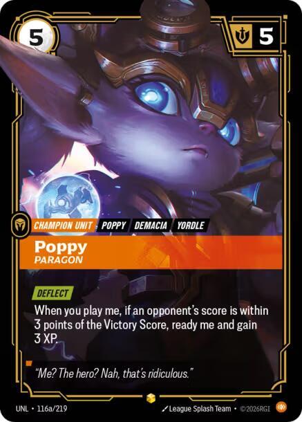 Poppy - Paragon (Alternate Art) - Riftbound: League of Legends TCG