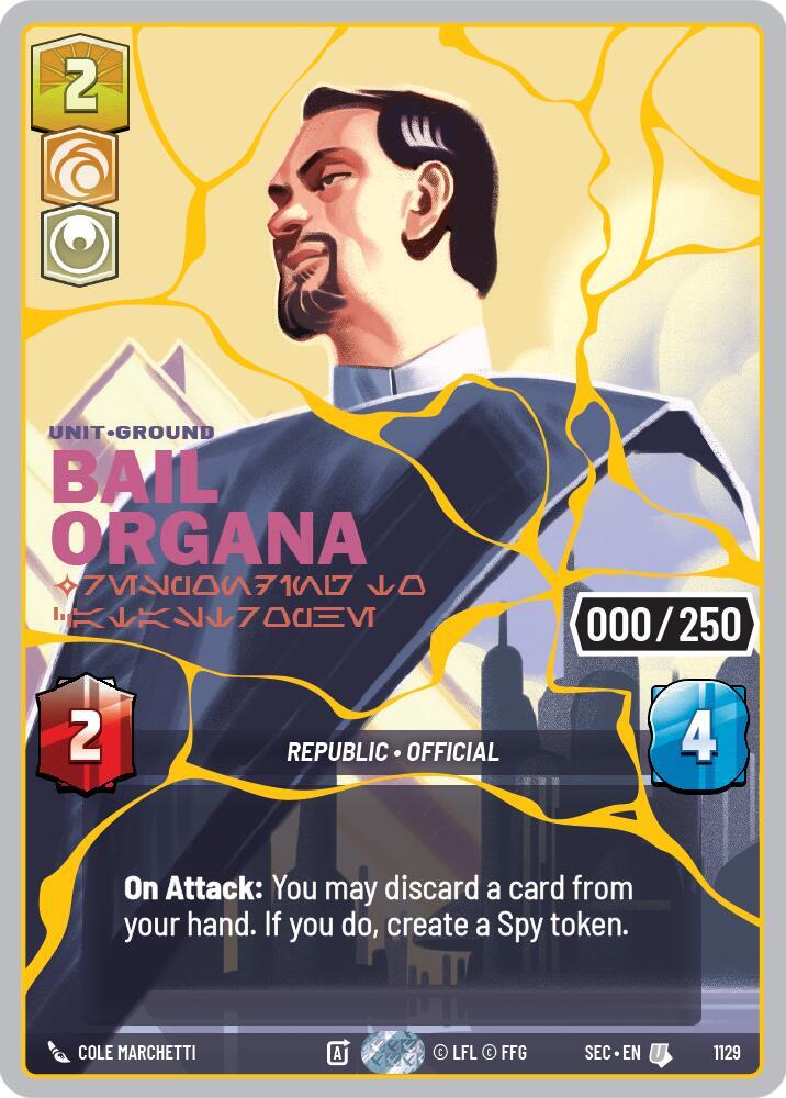 Bail Organa - Responding to Catastrophe (Serialized) (Gold)