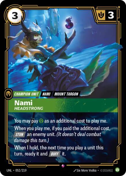 Nami - Headstrong - Riftbound: League of Legends TCG