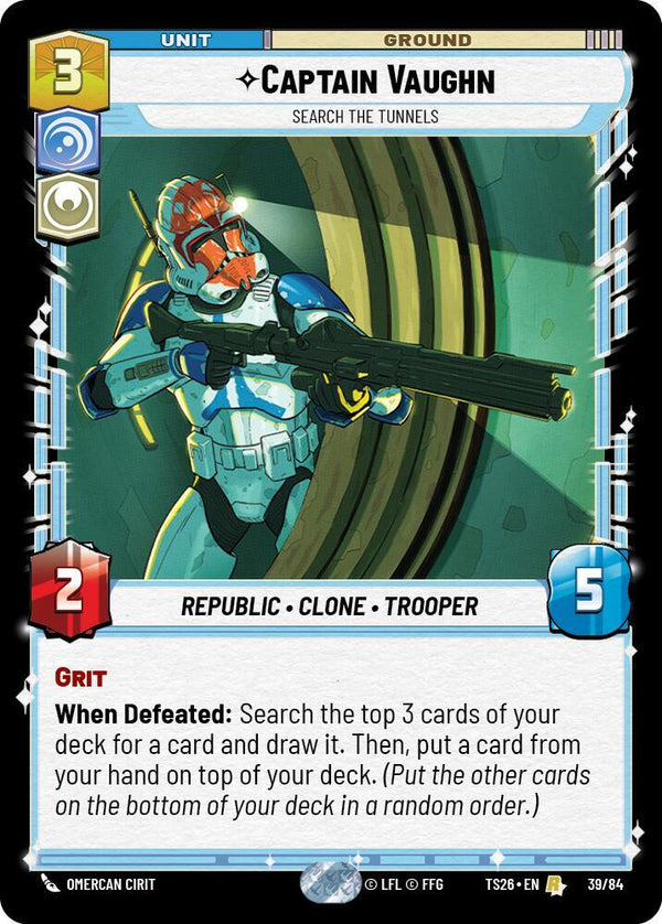 Captain Vaughn - Search the Tunnels - Star Wars Unlimited