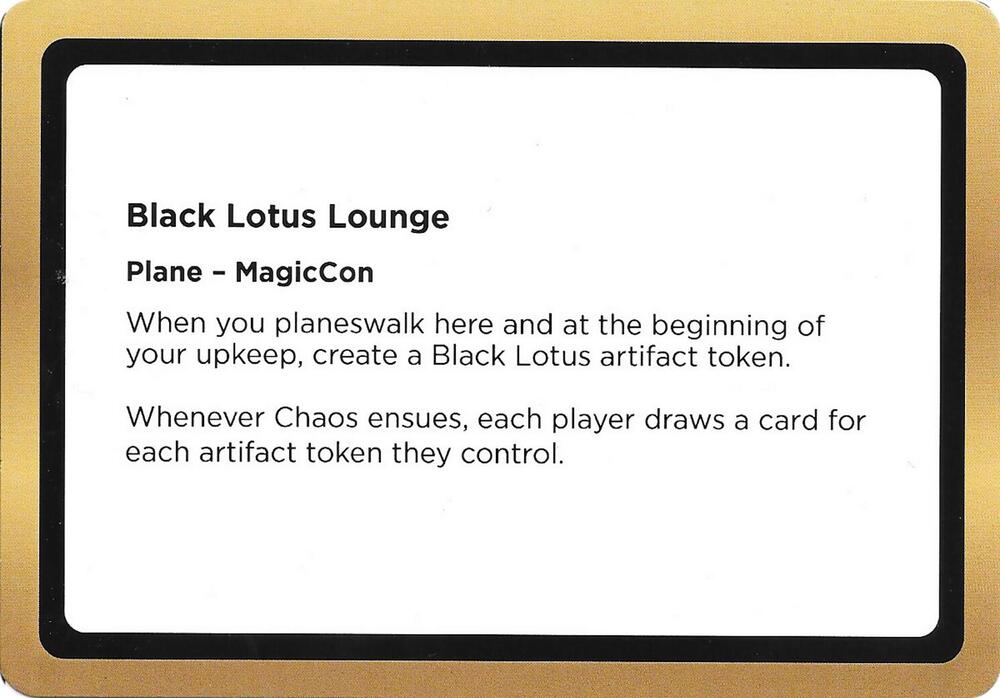 Black Lotus Lounge (Black Lotus Unknown Planechase)