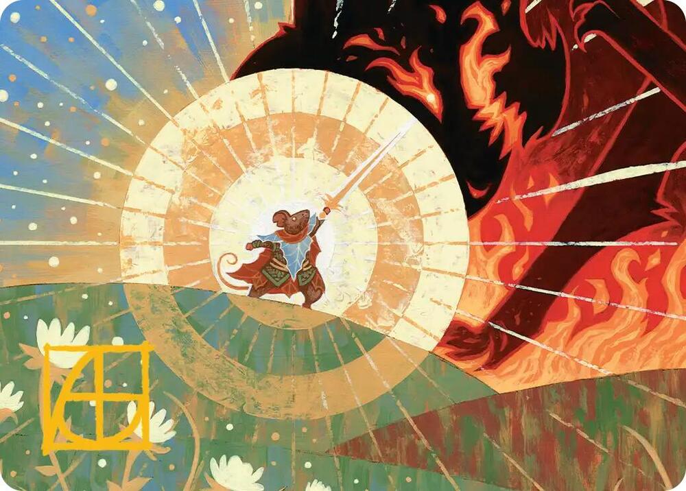 Repel Calamity Art Card (Gold-Stamped Signature)