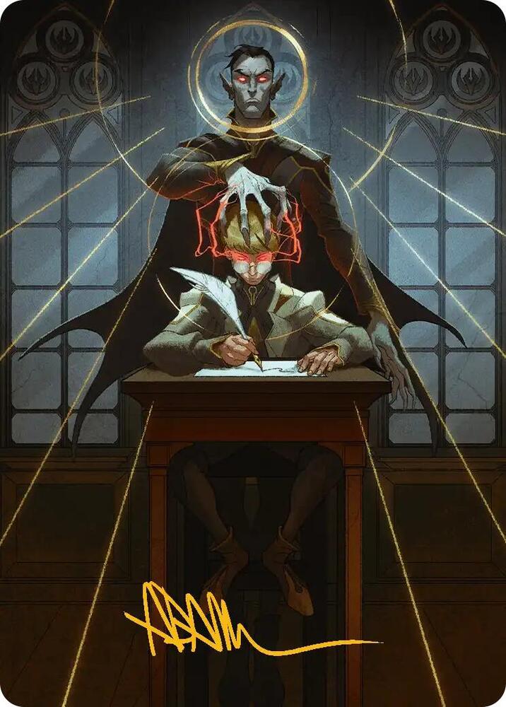 Vampiric Tutor Art Card (Gold-Stamped Signature)