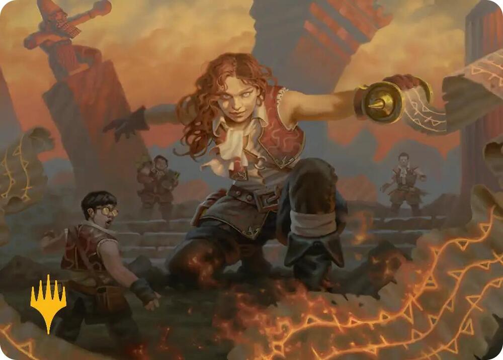 Zealous Lorecaster Art Card (Gold-Stamped Planeswalker Symbol)