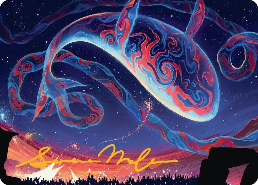 Spectacular Skywhale Art Card (Gold-Stamped Signature)