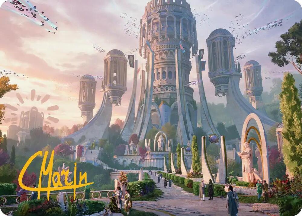 Command Tower Art Card (Gold-Stamped Signature)