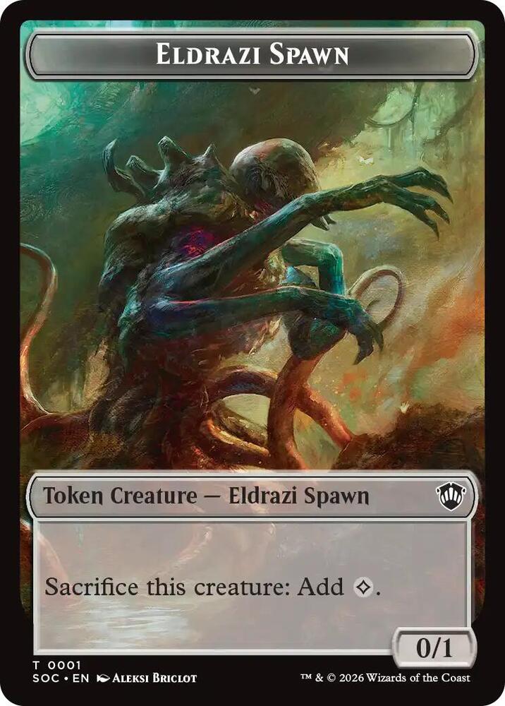 Eldrazi Spawn // Worm Double-Sided Token