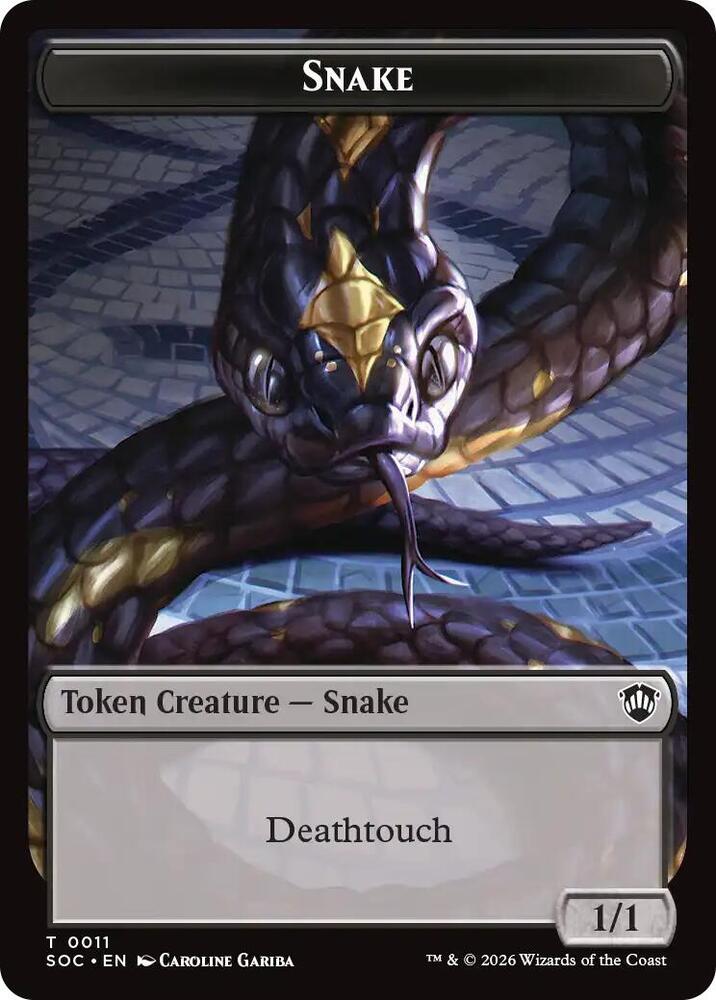 Snake // Zombie Double-Sided Token