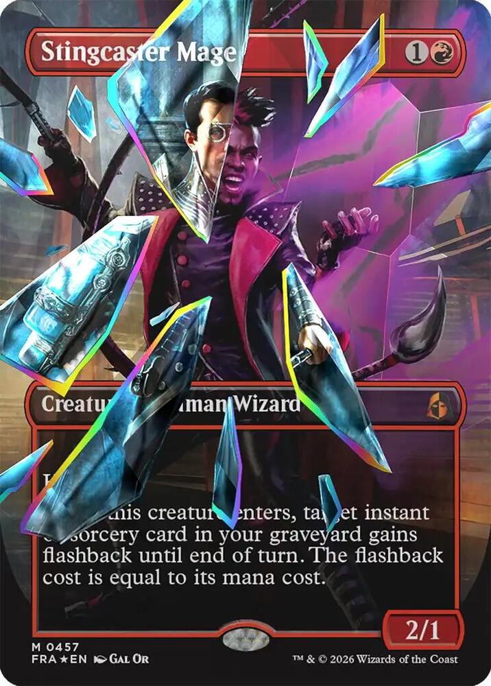 Stingcaster Mage (Borderless) (Facet Foil)