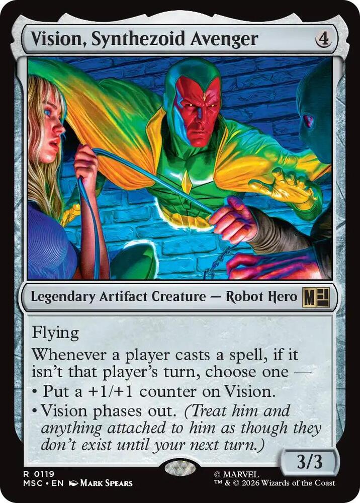 Vision, Synthezoid Avenger (Surge Foil)