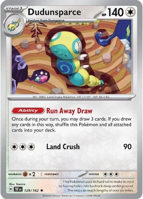 Dudunsparce - 129/162 (Non-Holo)