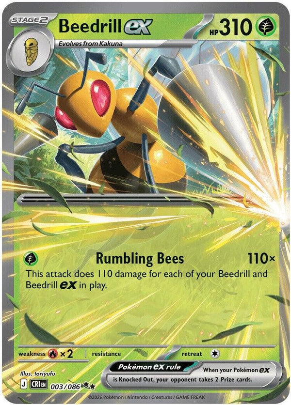 Beedrill ex - 003/086 (CRI 003/086) - Pokémon