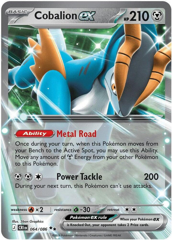 Cobalion ex - 064/086 (CRI 064/086) - Pokémon