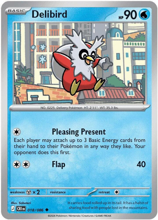 Delibird (CRI 018/086) - Pokémon