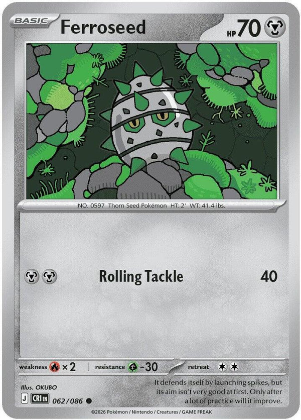 Ferroseed (CRI 062/086) - Pokémon