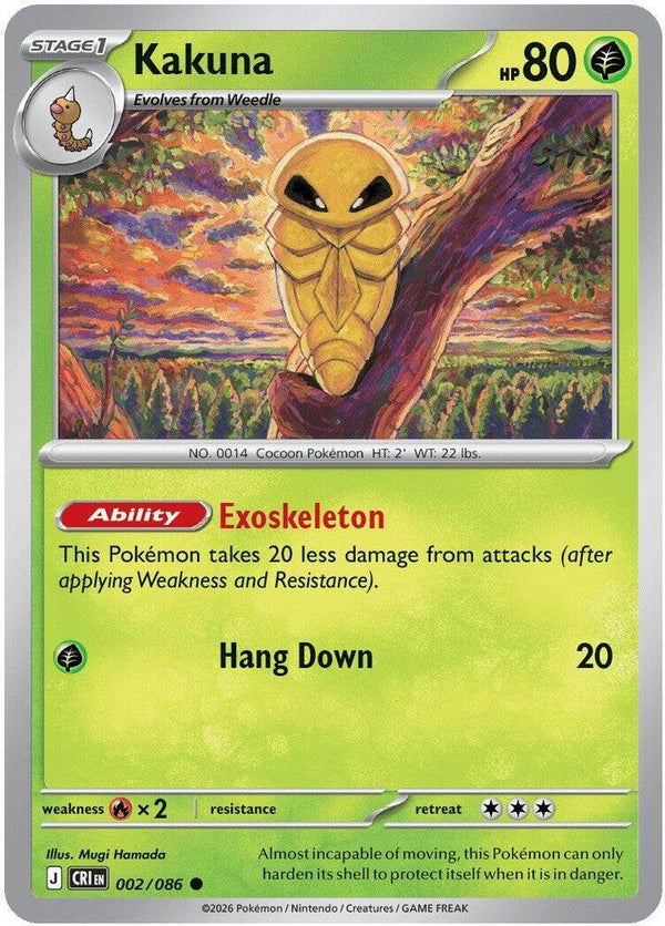 Kakuna (CRI 002/086) - Pokémon